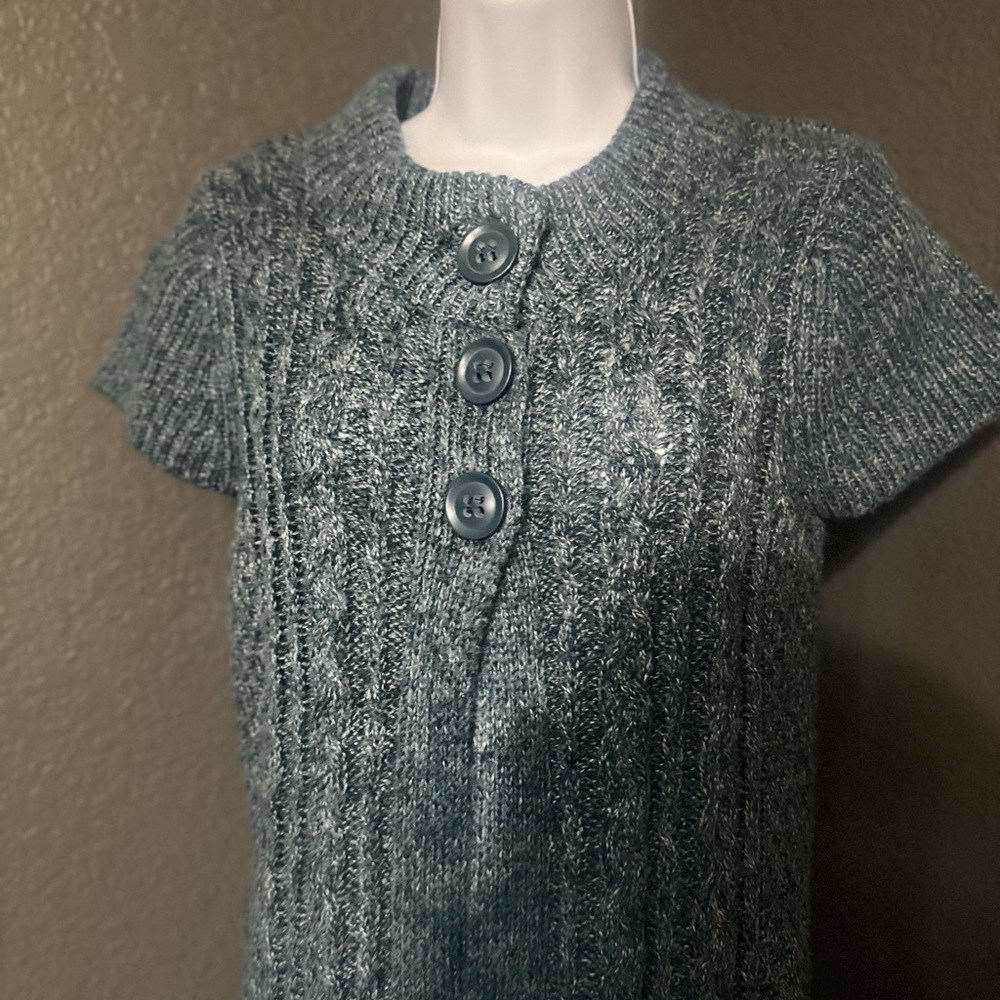 Sonoma Blue Knit Button-Up Cardigan